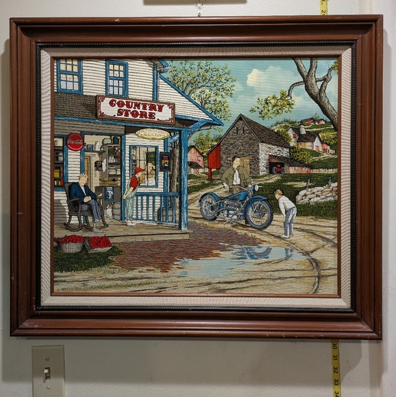H.Hargrove Painting Country Store 26x30 - Picture 2 of 10
